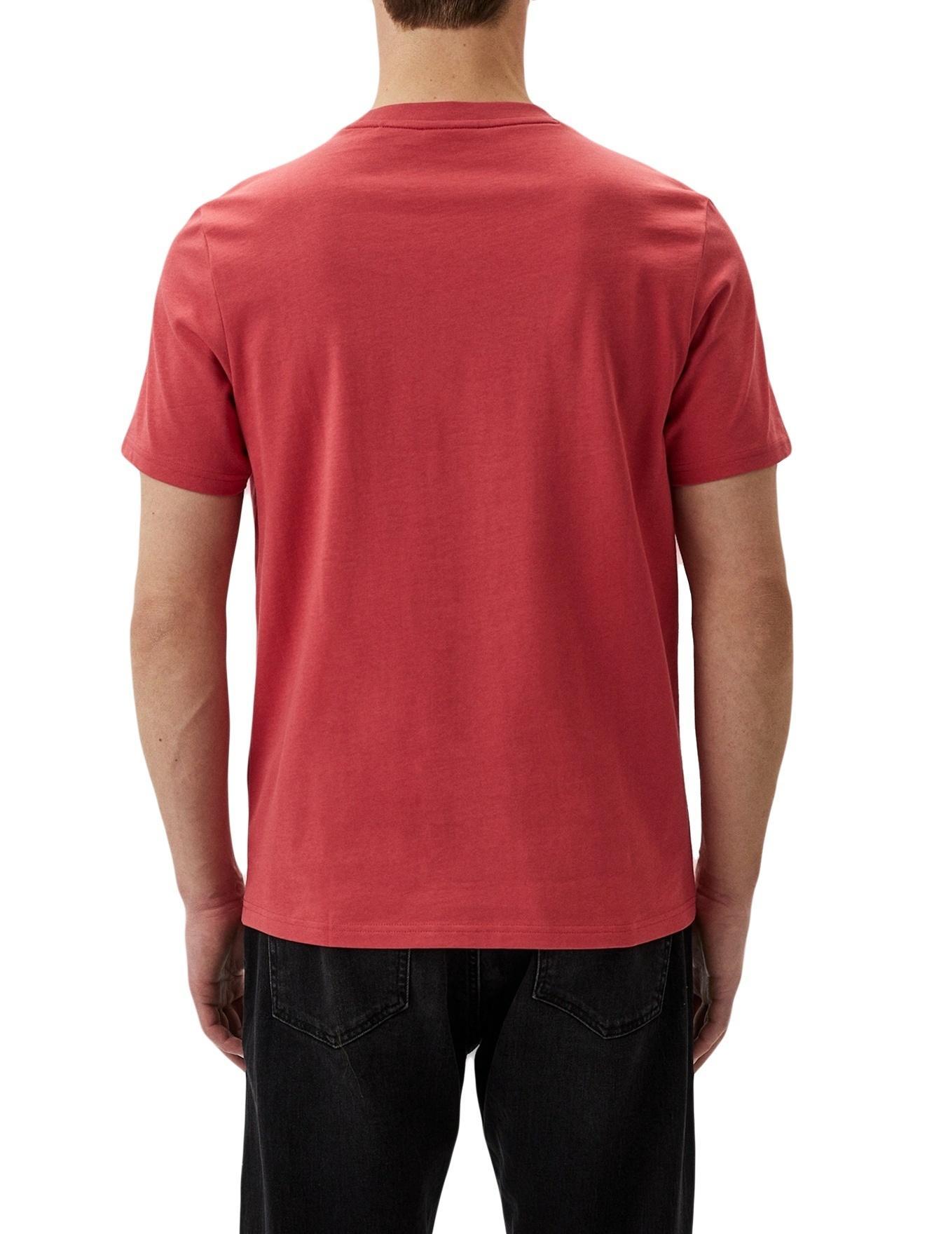 HUGO BOSS Drochet Cotton T-shirt In Red Product Image