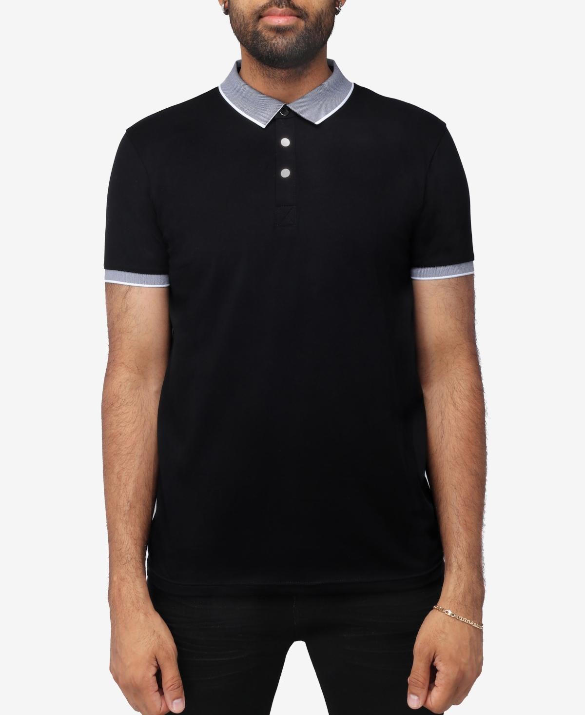 Men's Xray Short Sleeve Snap-Placket Polo, Size: Medium, Heather Grey Product Image