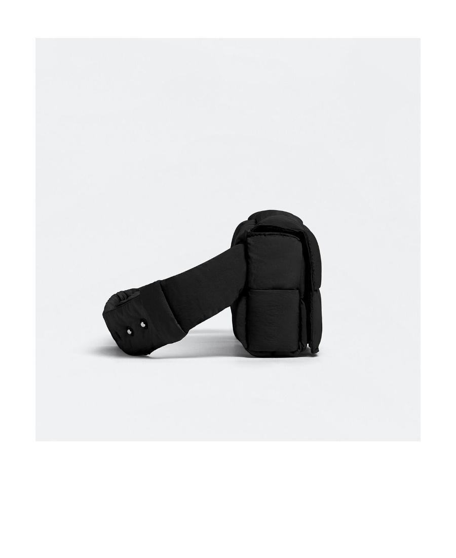 BOTTEGA VENETA Cassette Padded Intrecciato Belt Bag In Black Product Image