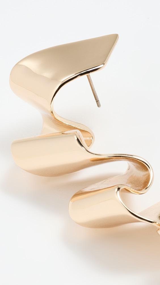 Elsie Frieda Metal Sculpture Ribbon Earrings | Shopbop Product Image