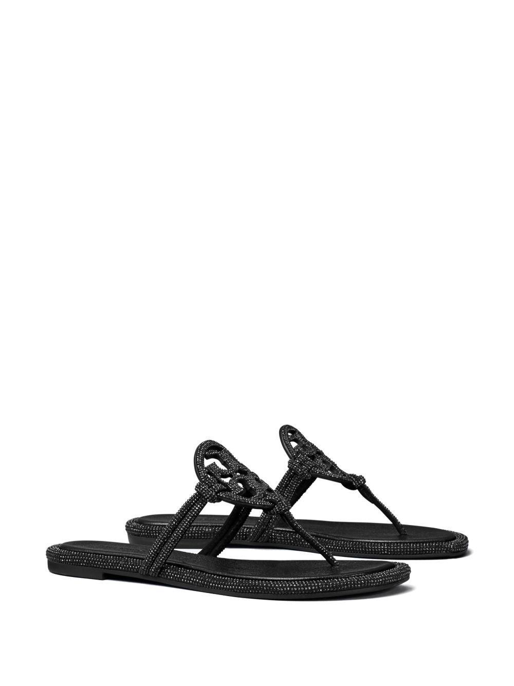 Miller crystal-embellished slides  Product Image