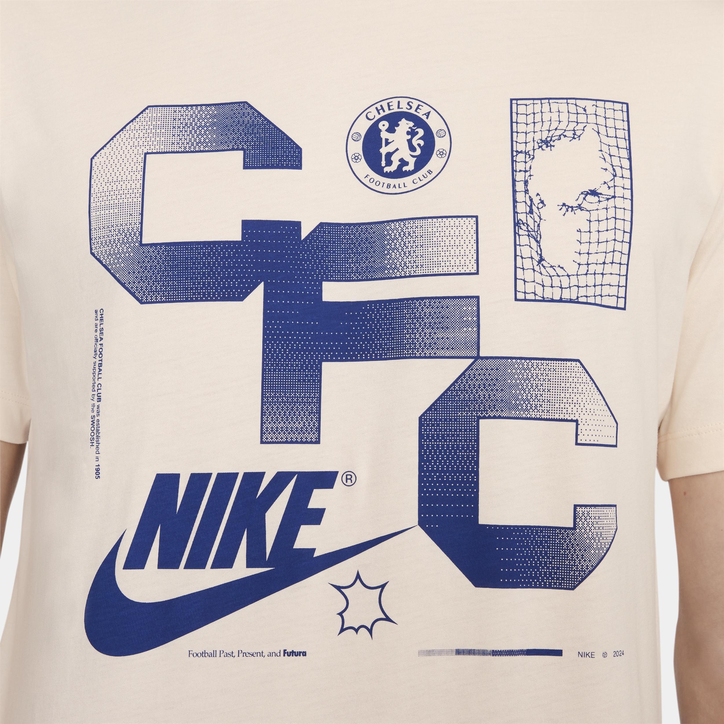 Men's Nike Pink Chelsea Futura T-Shirt, Size: Small, Chl Pink Product Image