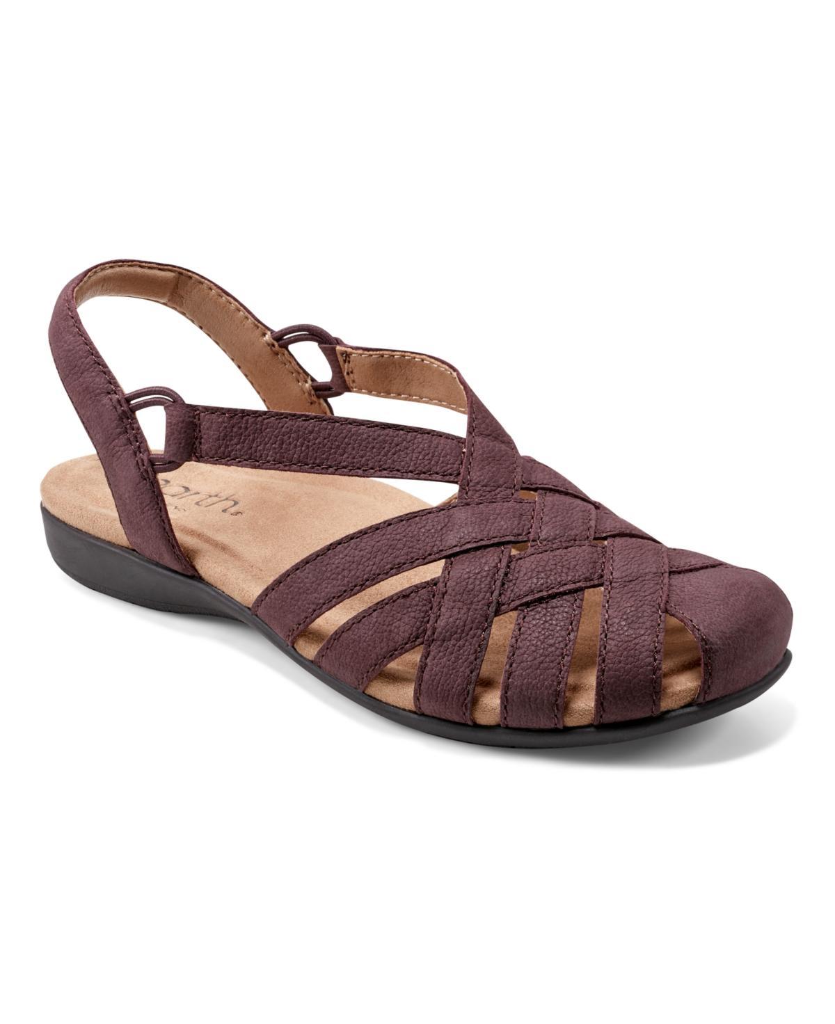 isotoner Gemma Sculpted Microterry Hoodback Womens Slippers Evening Brown Product Image