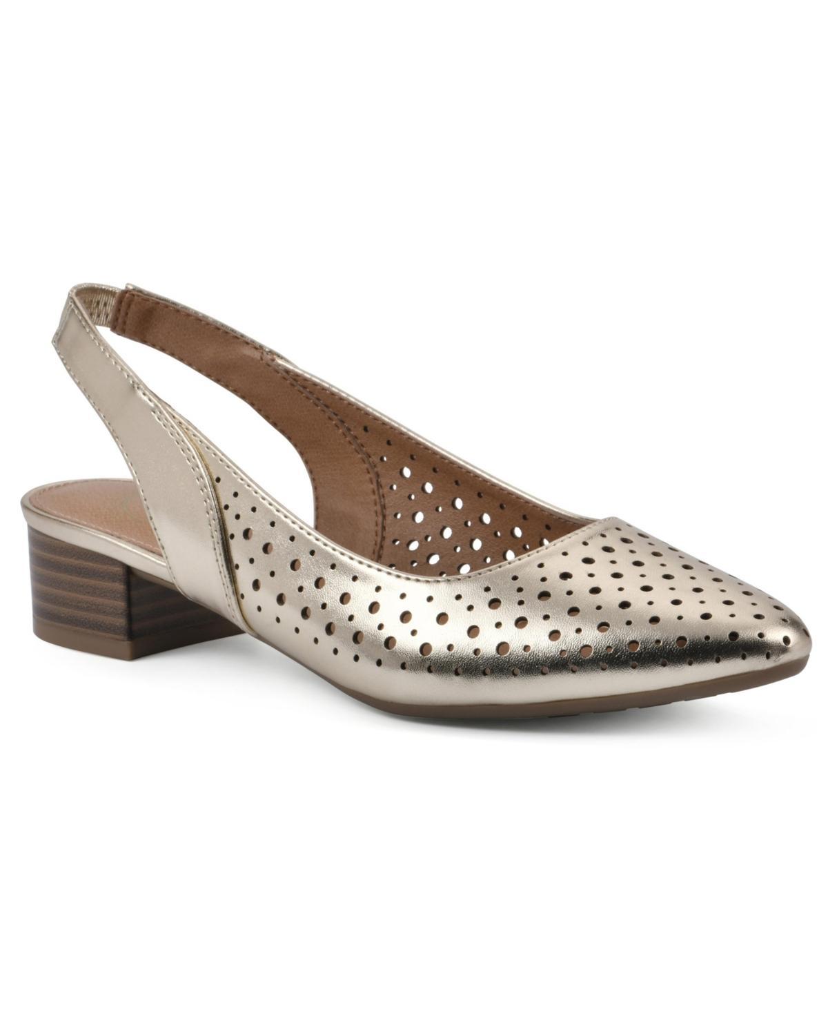 White Mountain Womens Boronic Block Heel Slingbacks Product Image