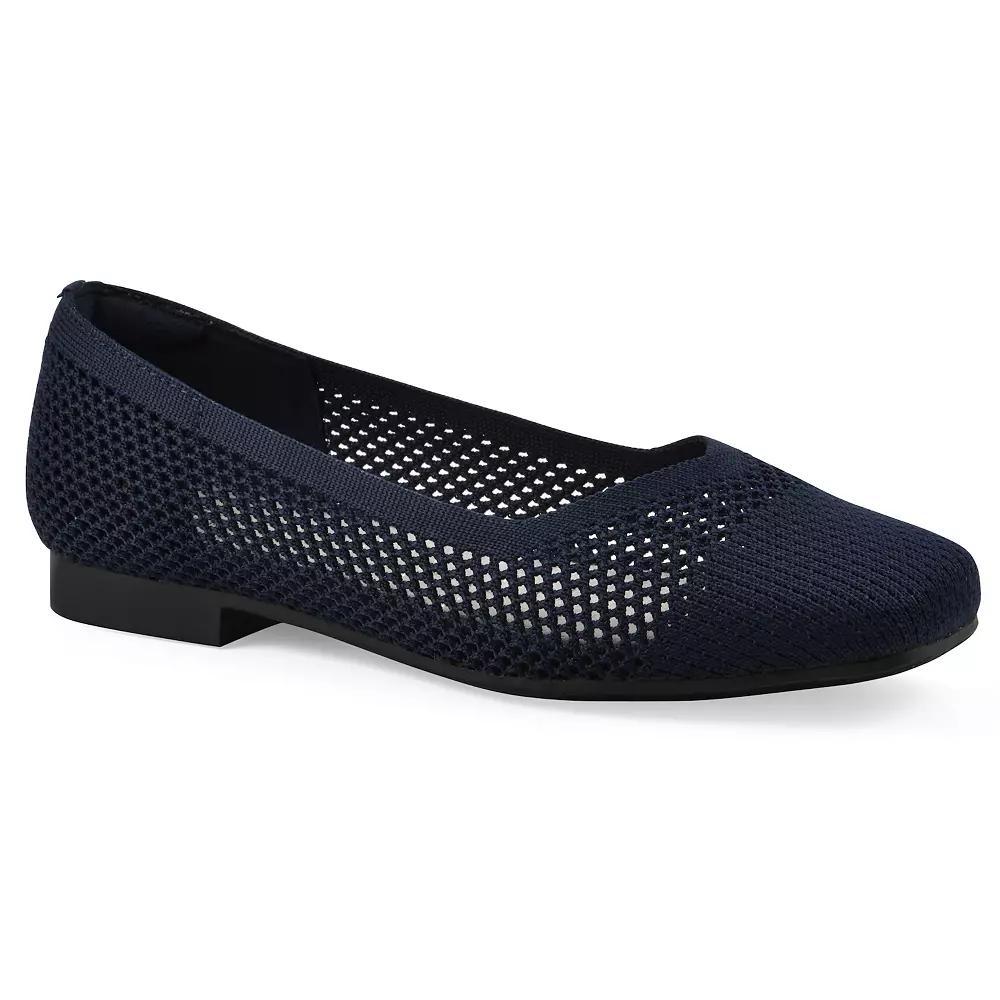 Cliffs by White Mountain Beslee Women's Ballet Flats, Size: 8, Blue Fabric Product Image