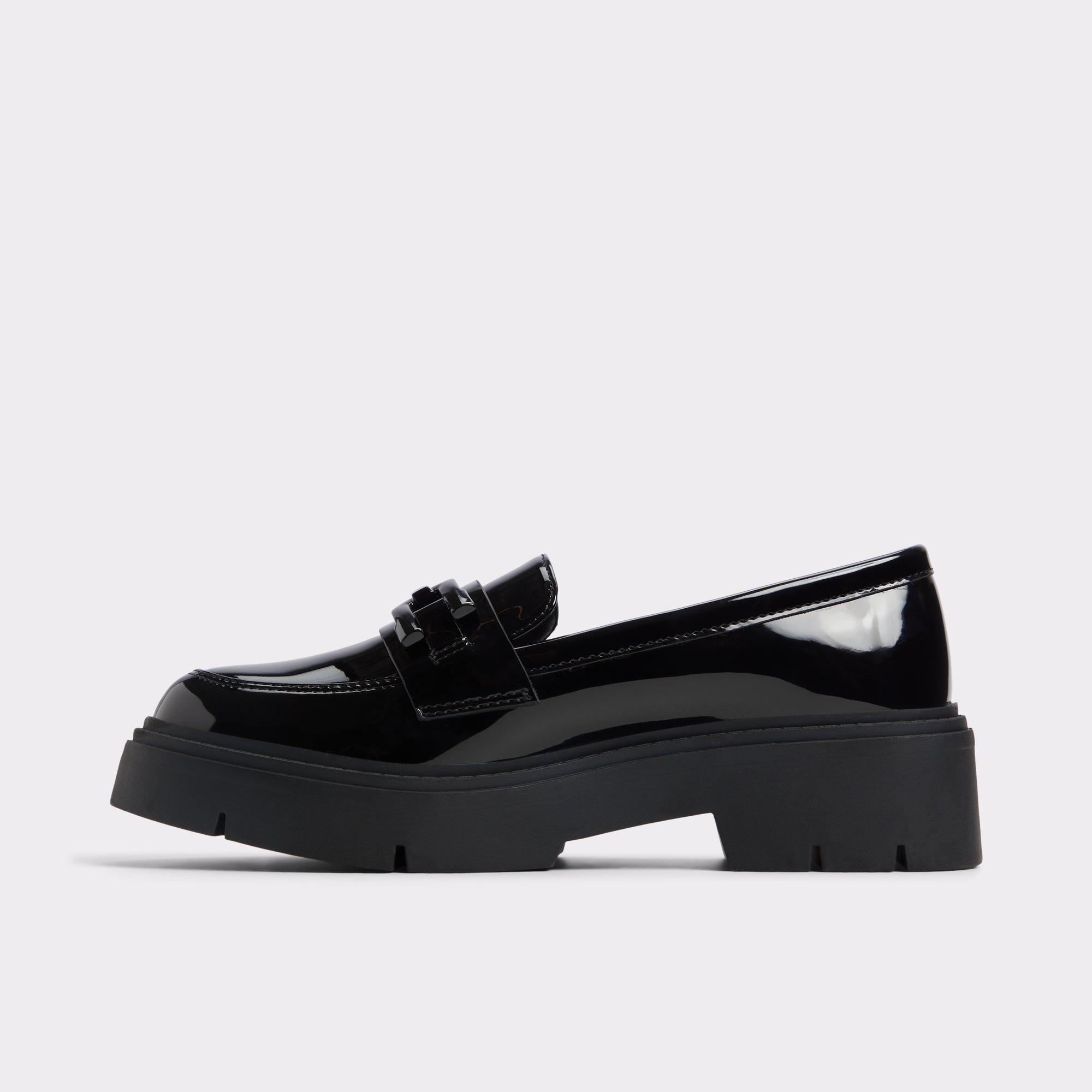 Mazey Black Synthetic Patent Women's Loafers & Oxfords | ALDO US Product Image