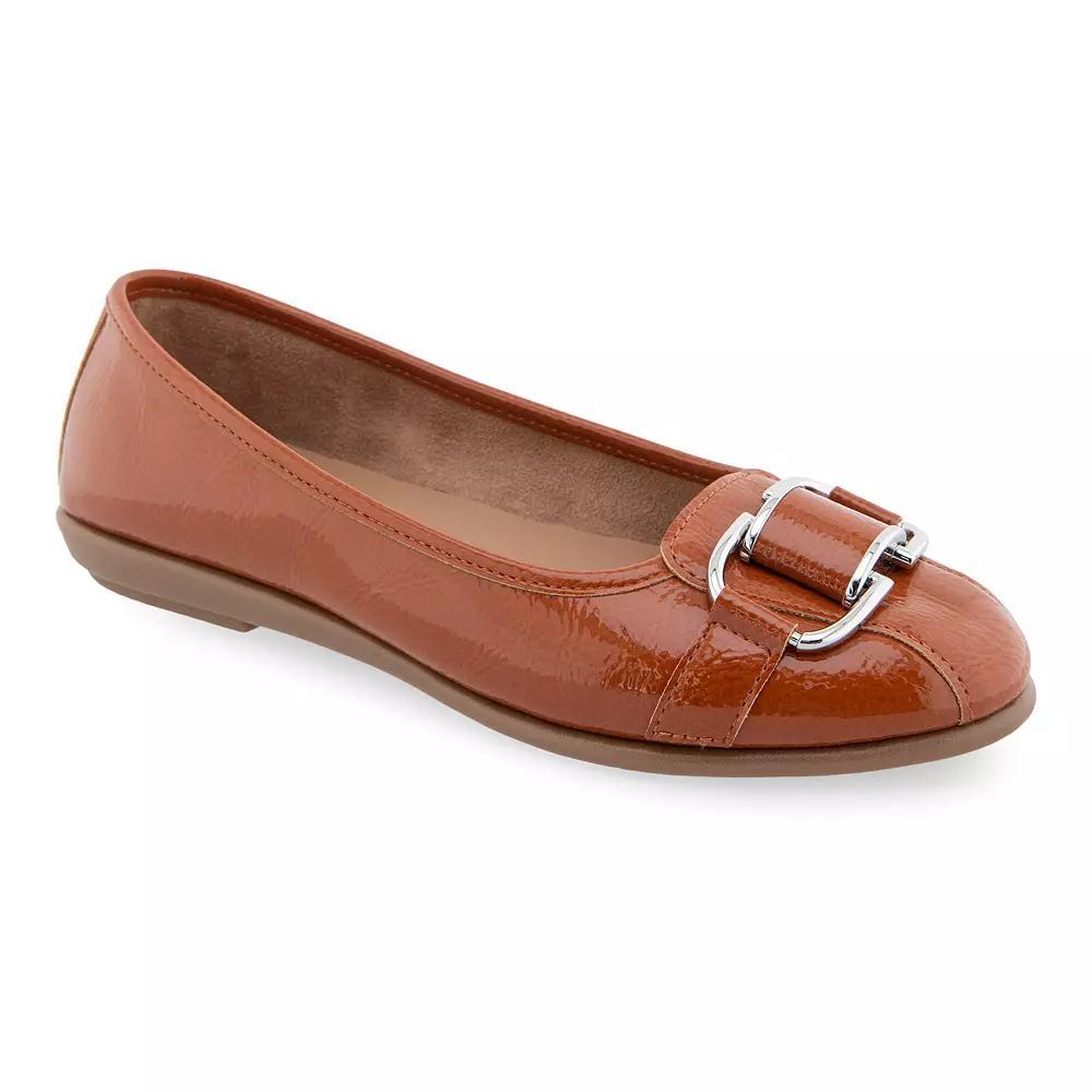 Aerosoles Bentley Women's Ballet Flats, Size: 9.5, Patent Crinkled Fa Product Image
