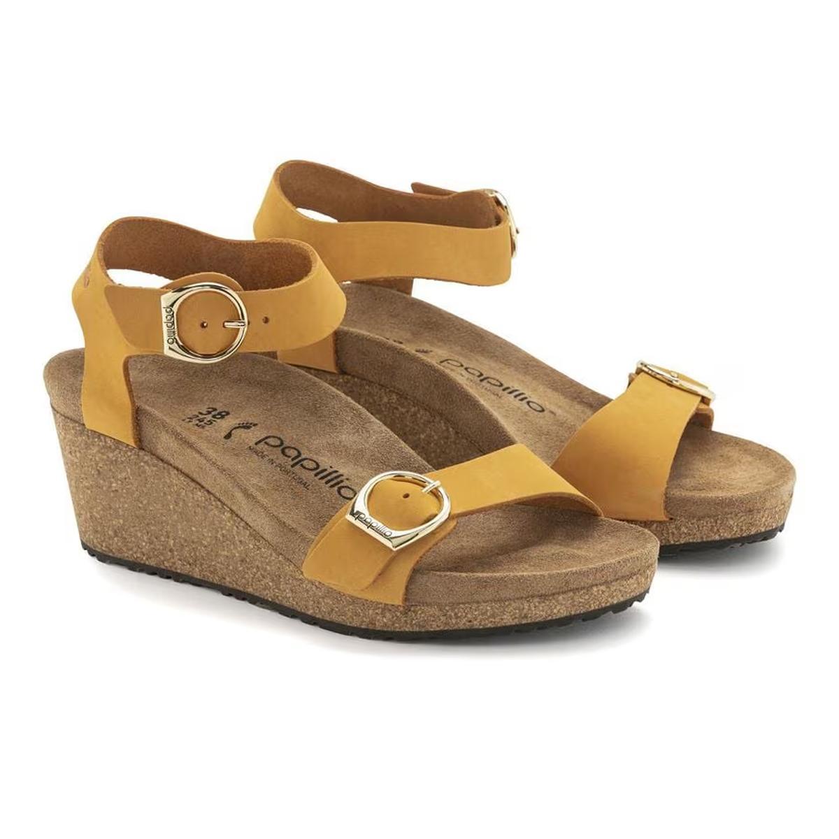 Birkenstock Women's Soley Papillio Nubuck Wedge Sandals Product Image