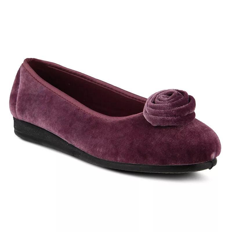 Flexus by Spring Step Roseloud Women's Ballet Flats, Size: 38, Blue Product Image