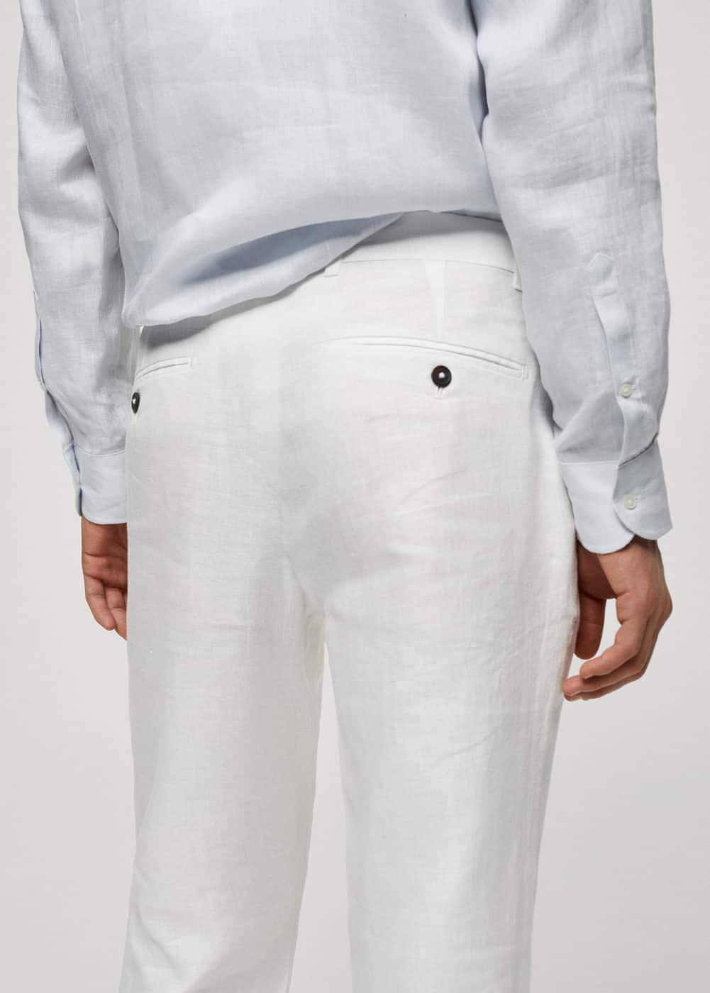 Mango Mens Cotton Trousers Product Image