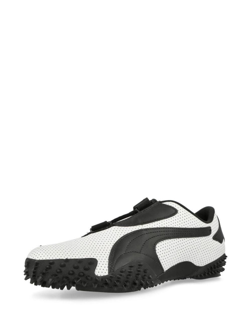 Mostro "Perforated Leather - White / Black" Product Image