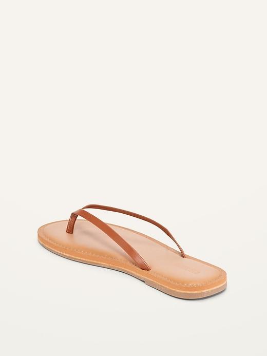 Faux-Leather Capri Sandals Product Image