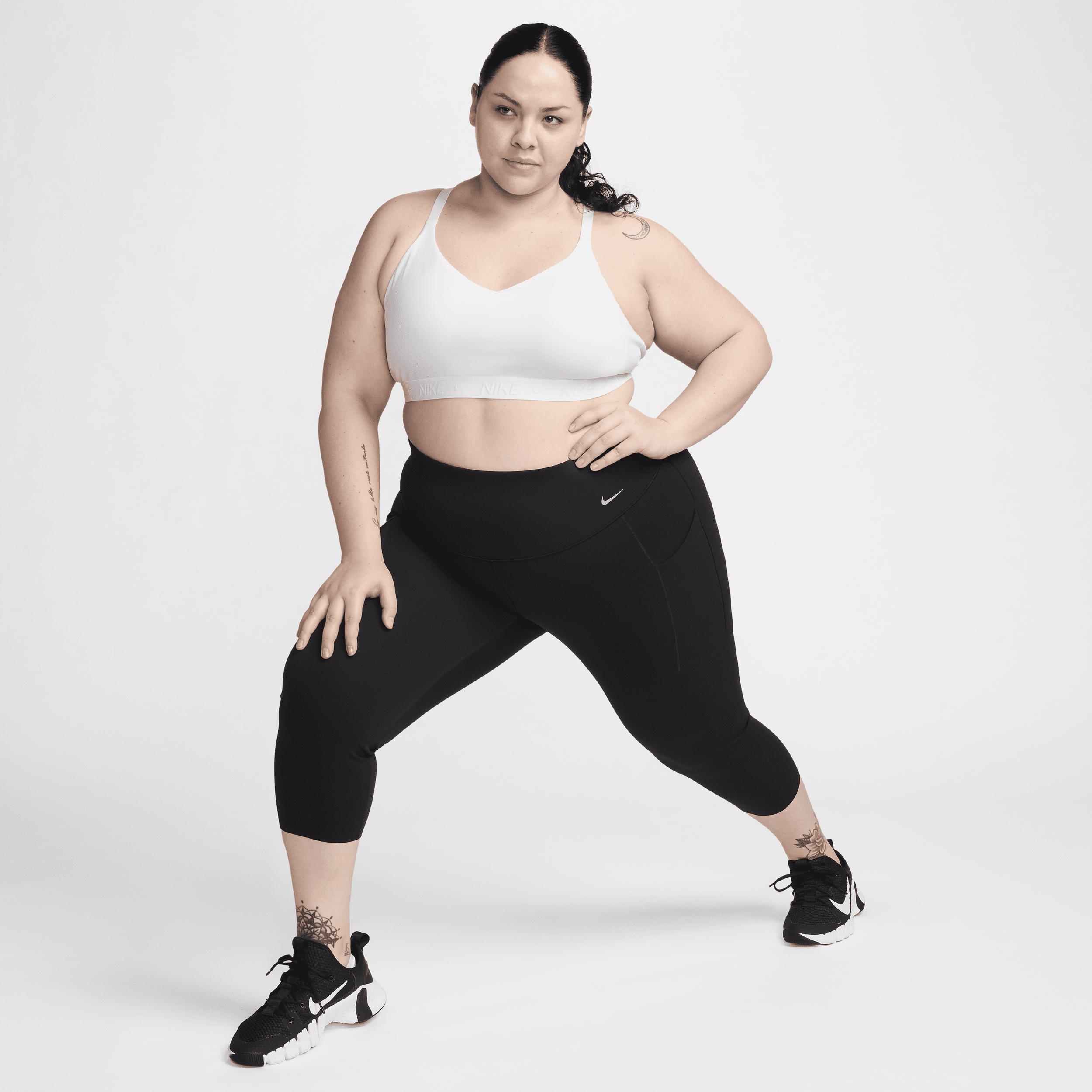 Plus Size Nike Indy Light Support Padded Sports Bra, Women's, Size: 1XL, White Product Image