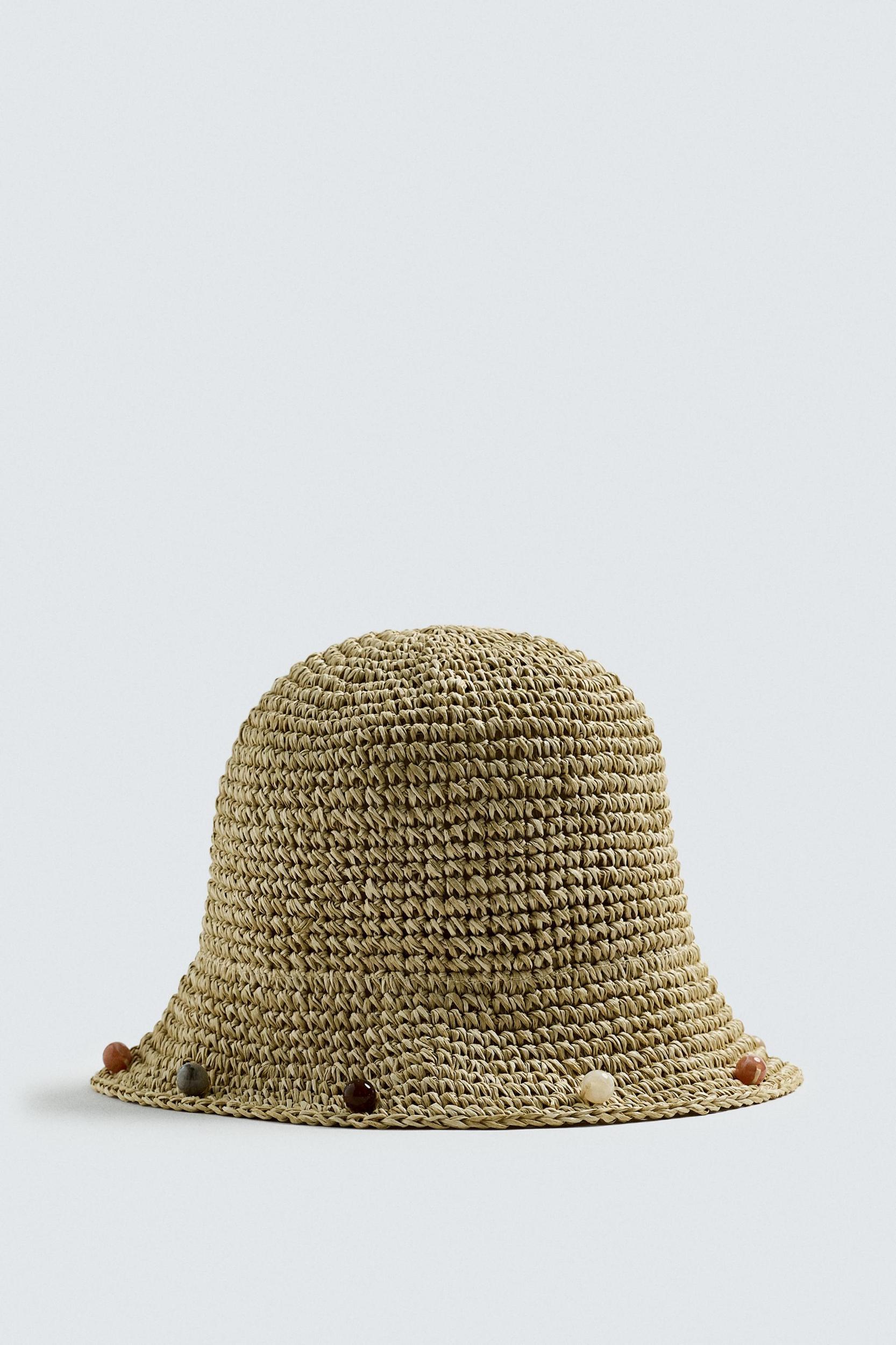 BEADED CROCHET HAT Product Image
