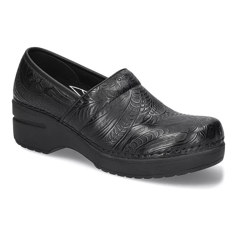 Easy Works by Easy Street Lead Women's Slip-Resistant Work Clogs, Size: 9.5 Wide, Black Tooled Product Image