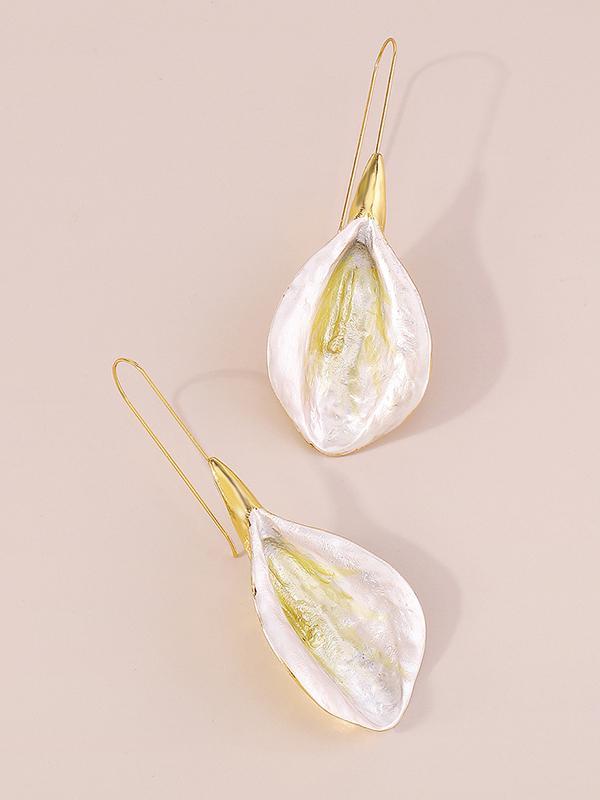 Flower Shape Drop Earrings Earrings Accessories Product Image
