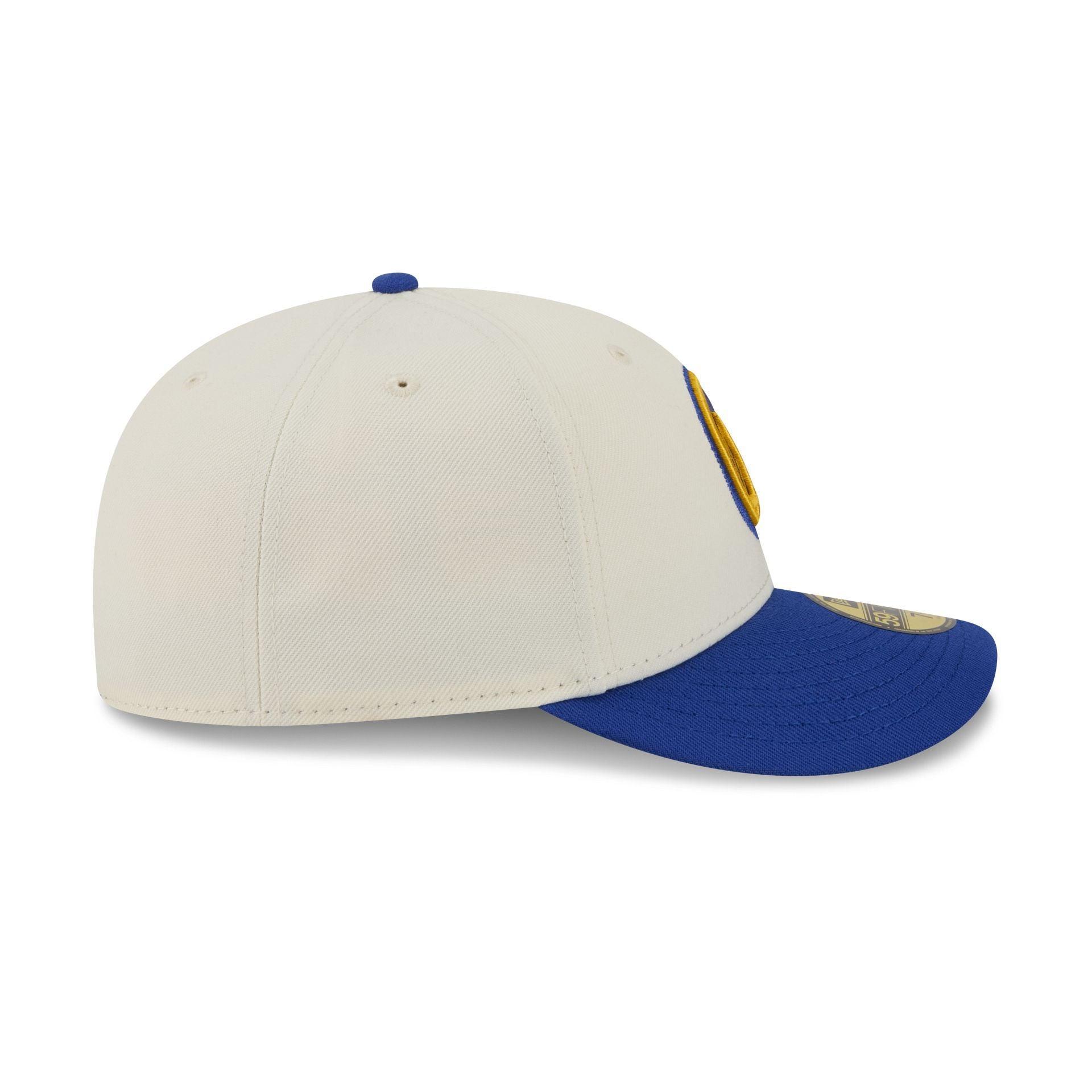Golden State Warriors Tonal Florals White 59FIFTY Fitted Hat Male Product Image