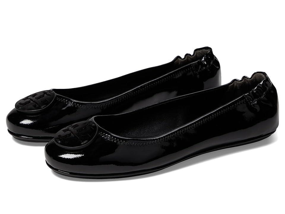 Womens Minnie Patent-Leather Travel Ballet Flats Product Image