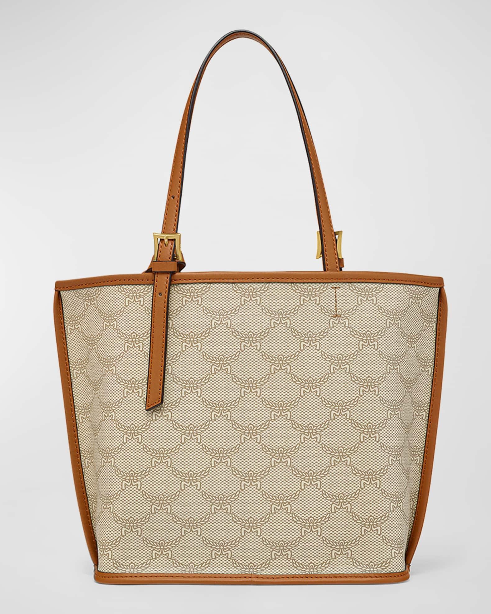 Lauretos Monogram Canvas Shopper Tote Bag Product Image
