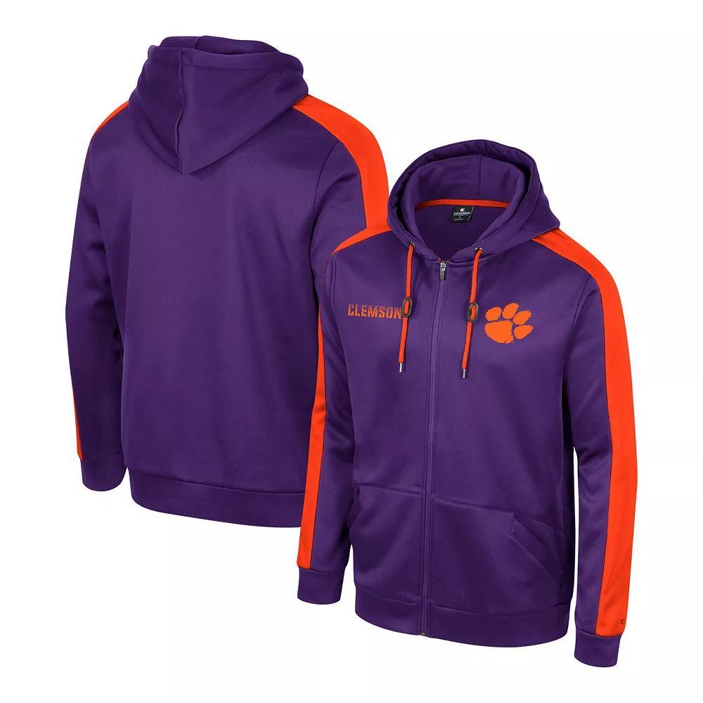 Men's Colosseum  Navy Notre Dame Fighting Irish Reese Full-Zip Hoodie, Size: Small, Blue Product Image