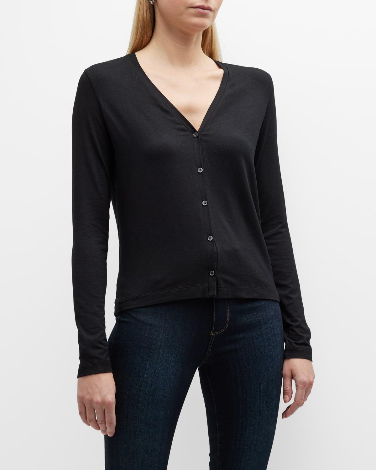 Majestic Filatures Soft Touch V Neck Cardigan Product Image