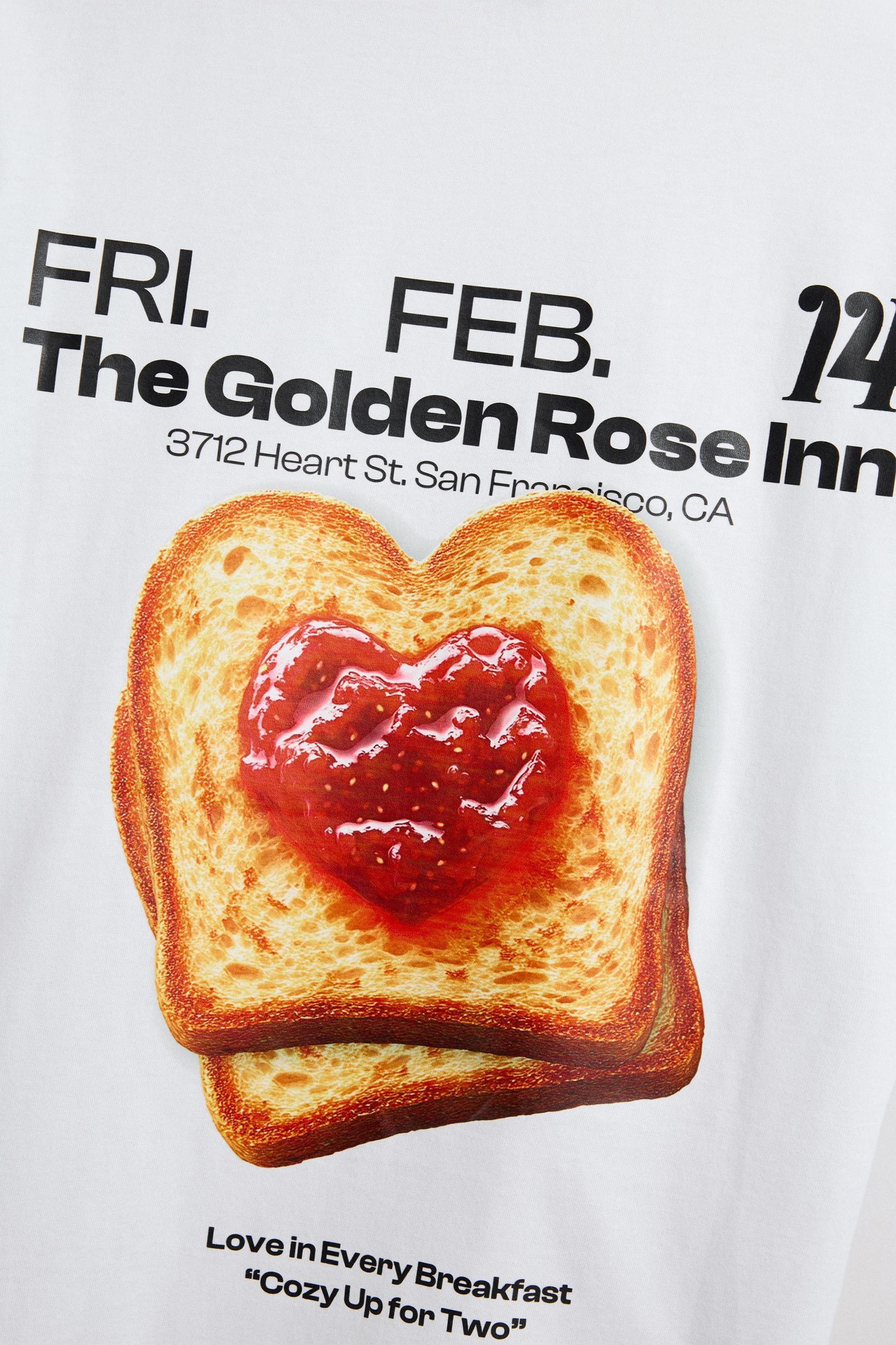 LIMITED EDITION TOAST PRINT T-SHIRT Product Image