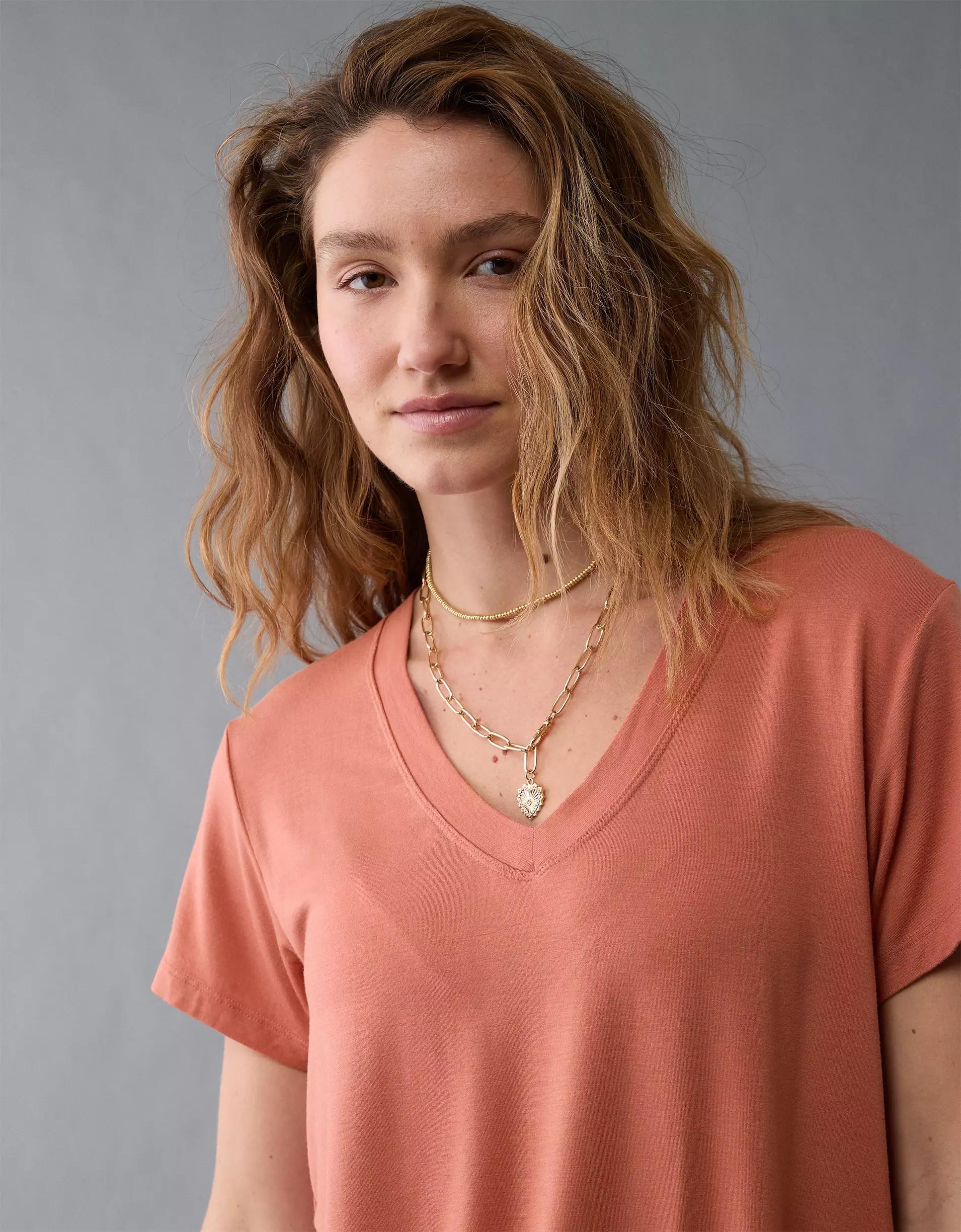 AE Soft & Sexy V-Neck T-Shirt Product Image