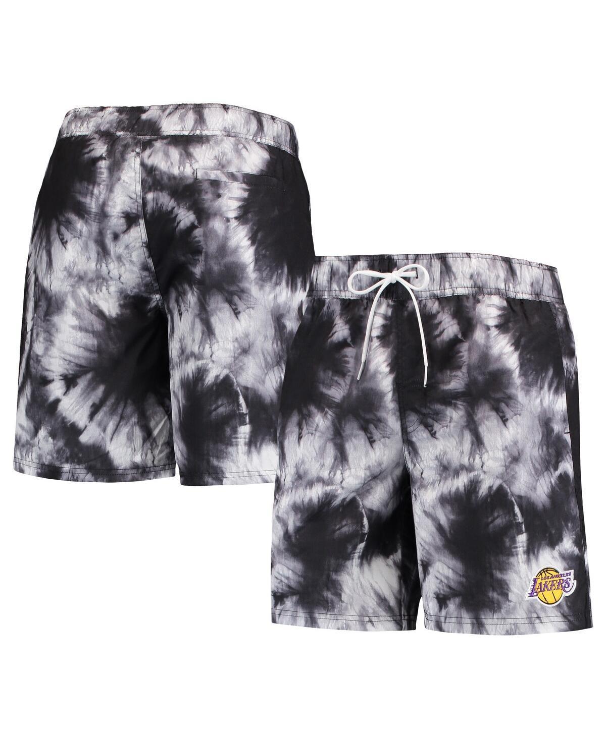 Men's G-III Sports by Carl Banks Black Los Angeles Lakers Splash Volley Swim Shorts, Size: Large Product Image
