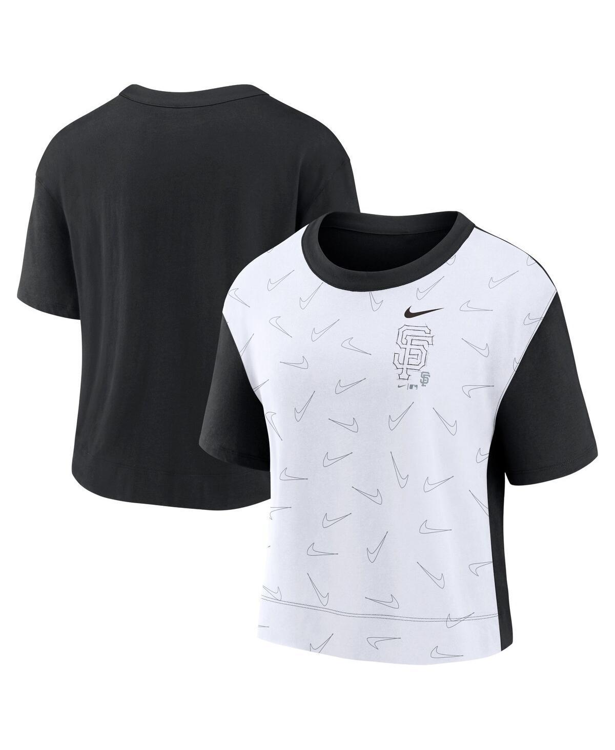 Womens Nike Navy Cleveland Guardians Line Up High Hip Fashion T-shirt - Navy Product Image
