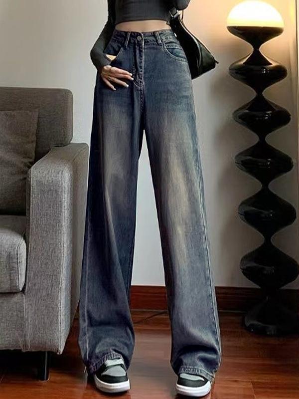 Versatile High Rise Boyfriend Jeans Product Image