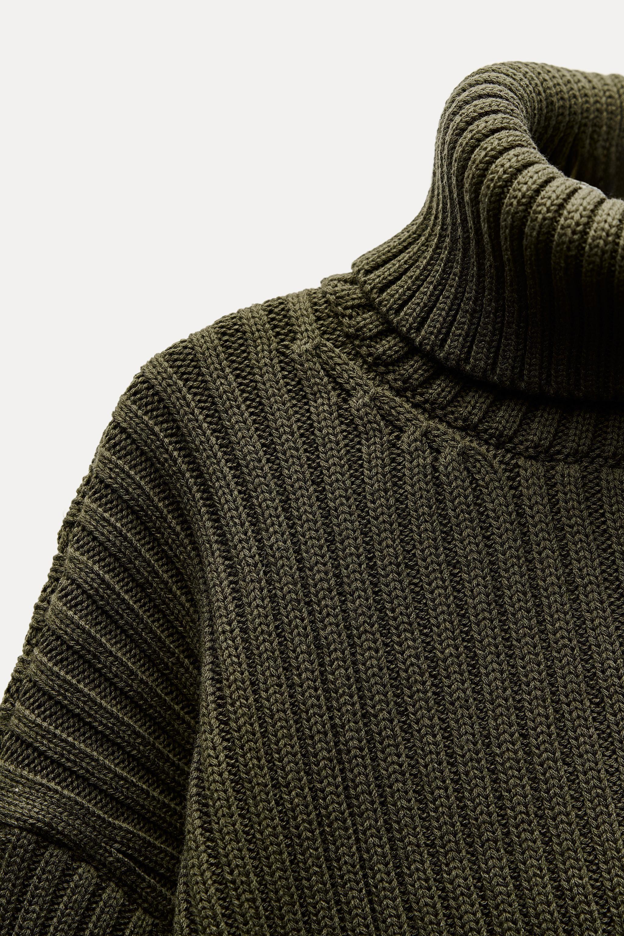 RIB KNIT CROP SWEATER Product Image