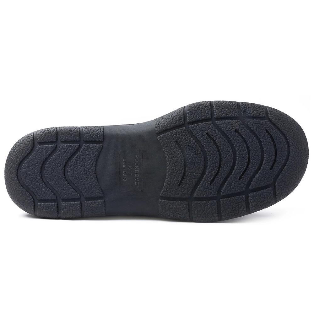 RockDove Men's Carter Faux Fur Lined Microsuede Moc Slipper Product Image
