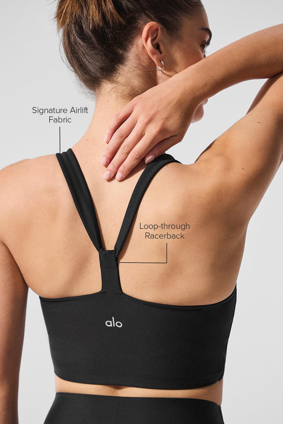 Airlift Sleek Bra Tank - Black Product Image