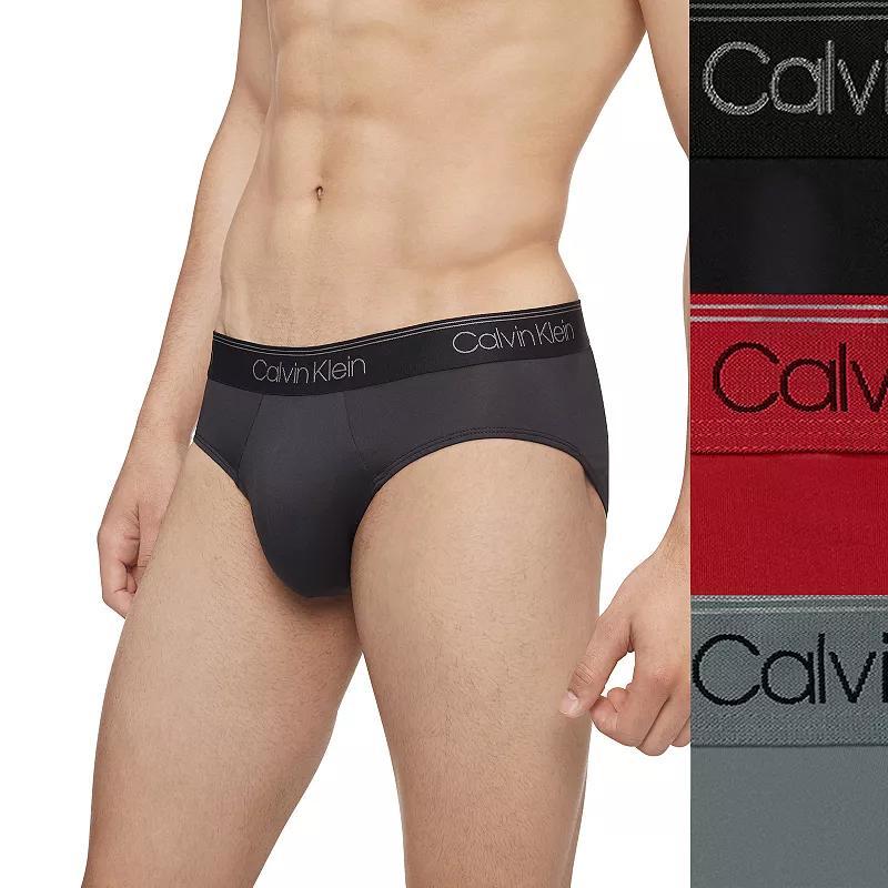 Mens Calvin Klein 3-Pack Microfiber Stretch Low-Rise Briefs Product Image