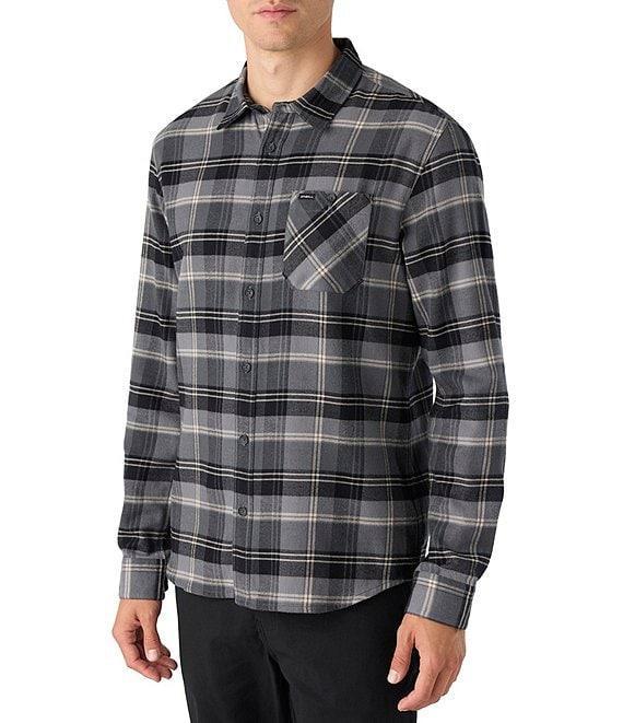 O'Neill Redmond Long Sleeve Yarn-Dyed Tonal Plaid Woven Shirt Product Image