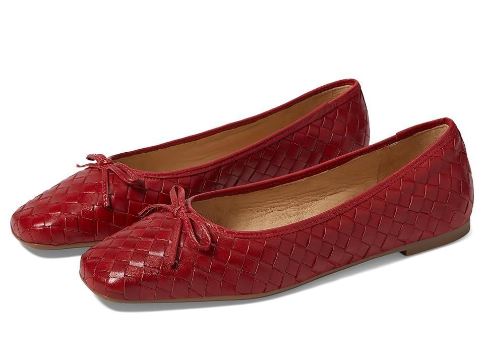 Womens Gwynn Woven Leather Ballet Flats Product Image