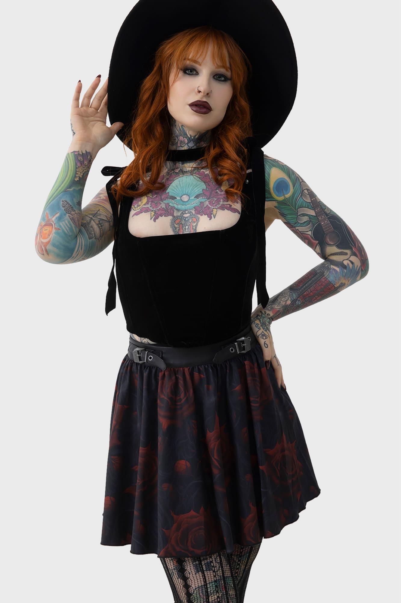 Blood Rose Skirt Female Product Image