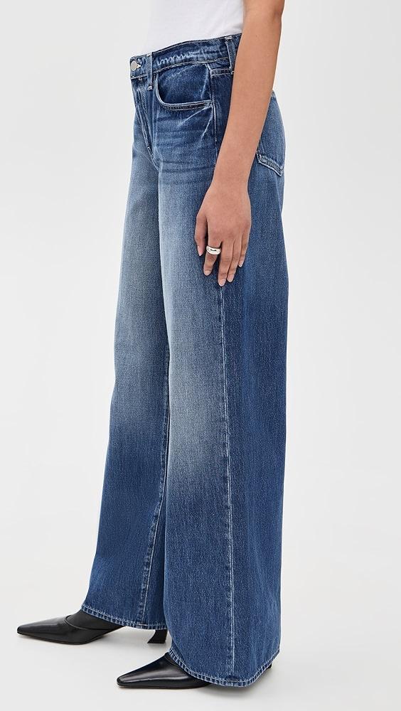 L'AGENCE Alicent High Rise Sneaker Wide Leg Jeans | Shopbop Product Image
