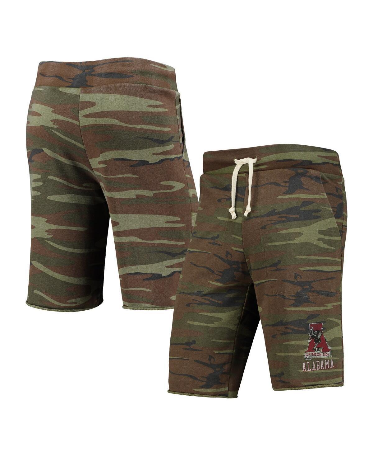 Men's Camo Alternative Apparel Alabama Crimson Tide Victory Lounge Shorts, Size: Small, Green Product Image