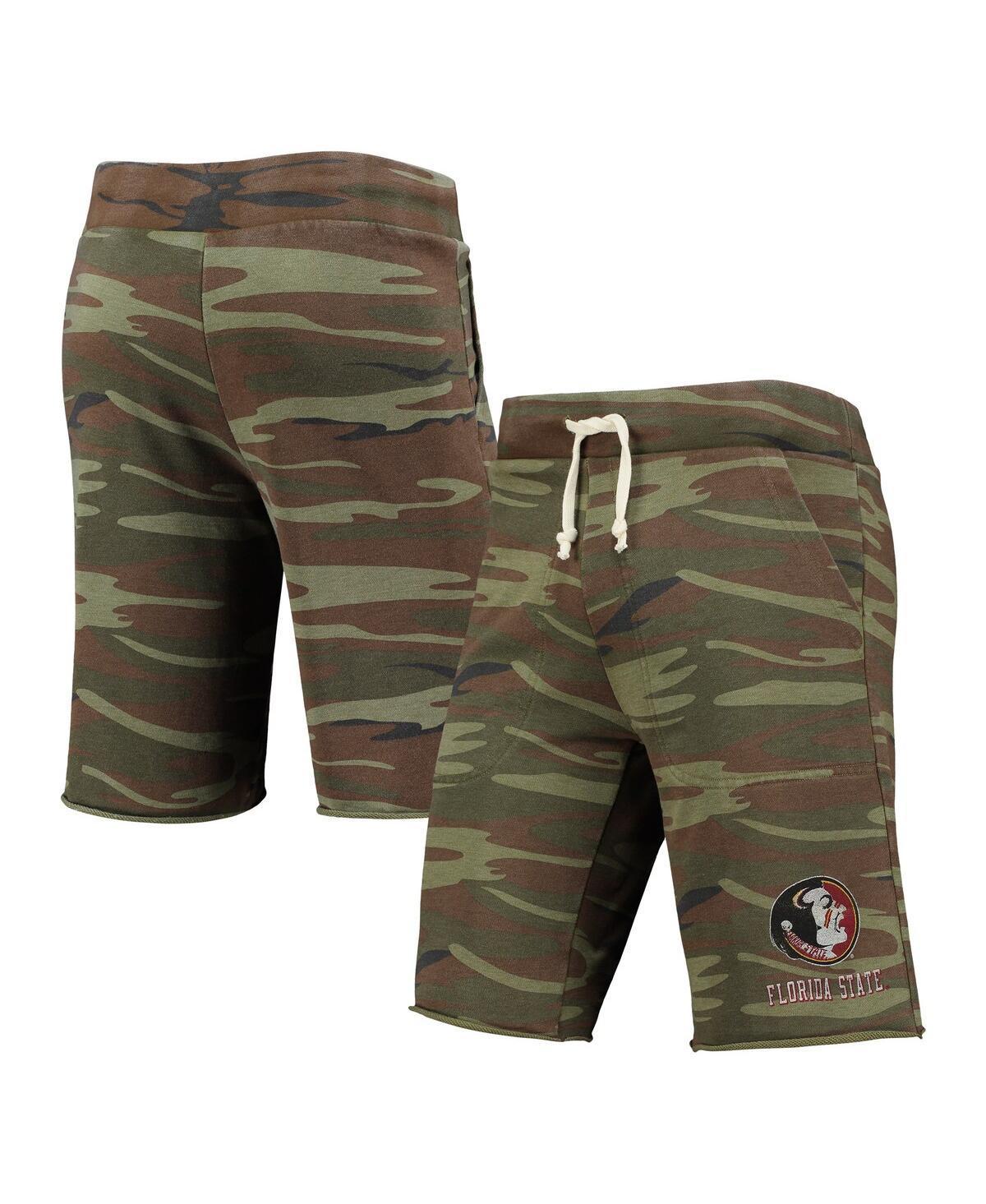 Men's Camo Alternative Apparel Florida State Seminoles Victory Lounge Shorts, Size: Large, Green Product Image