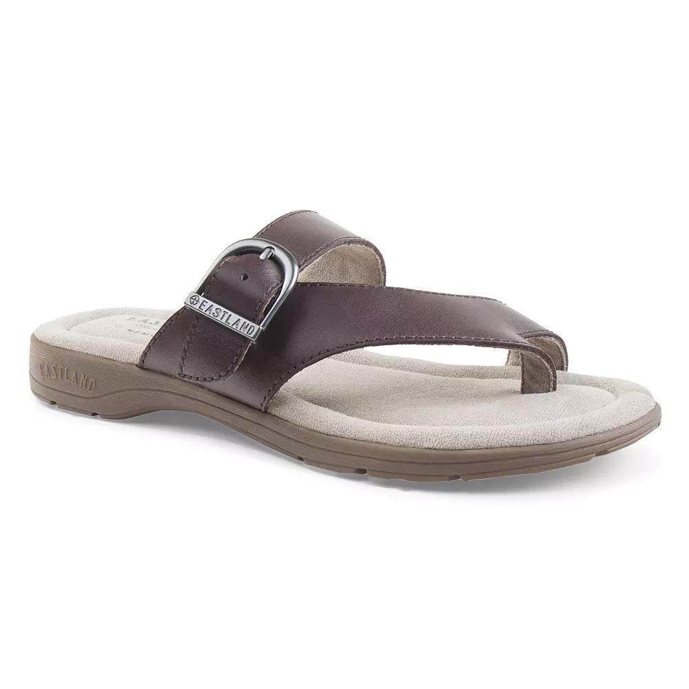 Eastland Tahiti II Women's Leather Thong Sandals, Size: 8 Wide, Brown Product Image