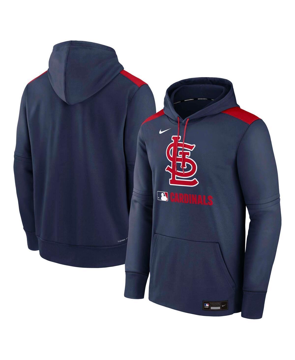 Men's Colorado Rockies Authentic Collection Nike Therma MLB Pullover Hoodie Product Image