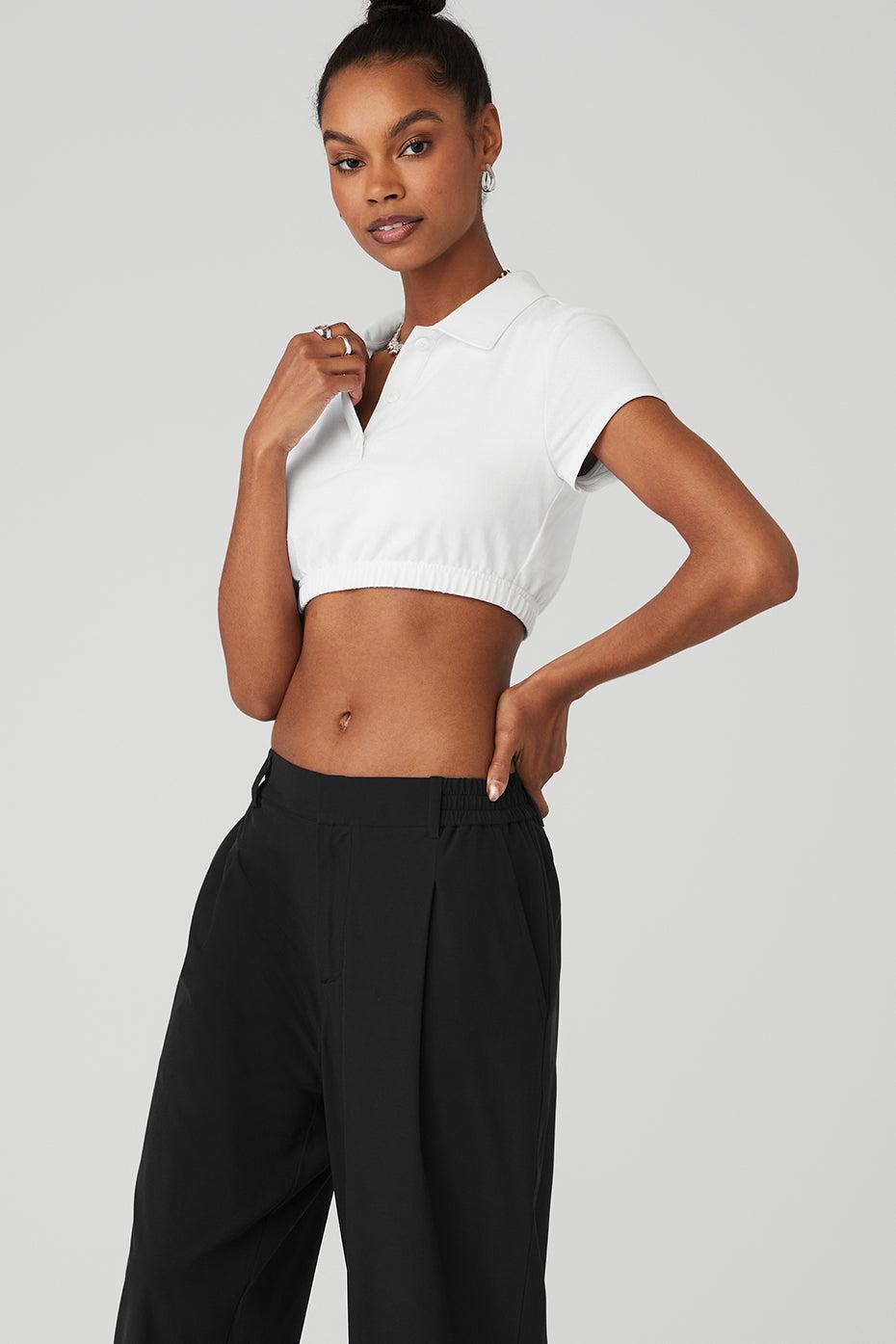Cropped Prestige Polo - White Female Product Image