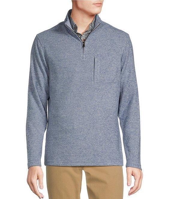 Cremieux Blue Label Fleece Quarter-Zip Sweater Product Image
