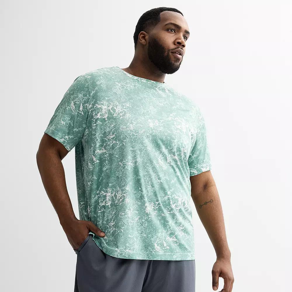 Big & Tall Tek Gear® Dry Tek Tee, Men's, Size: 2XB, Blue Texture Product Image