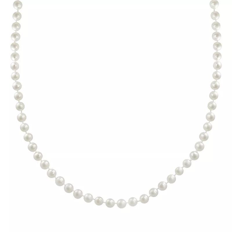 10k Gold Freshwater Cultured Pearl Necklace - 16, Womens, White Product Image