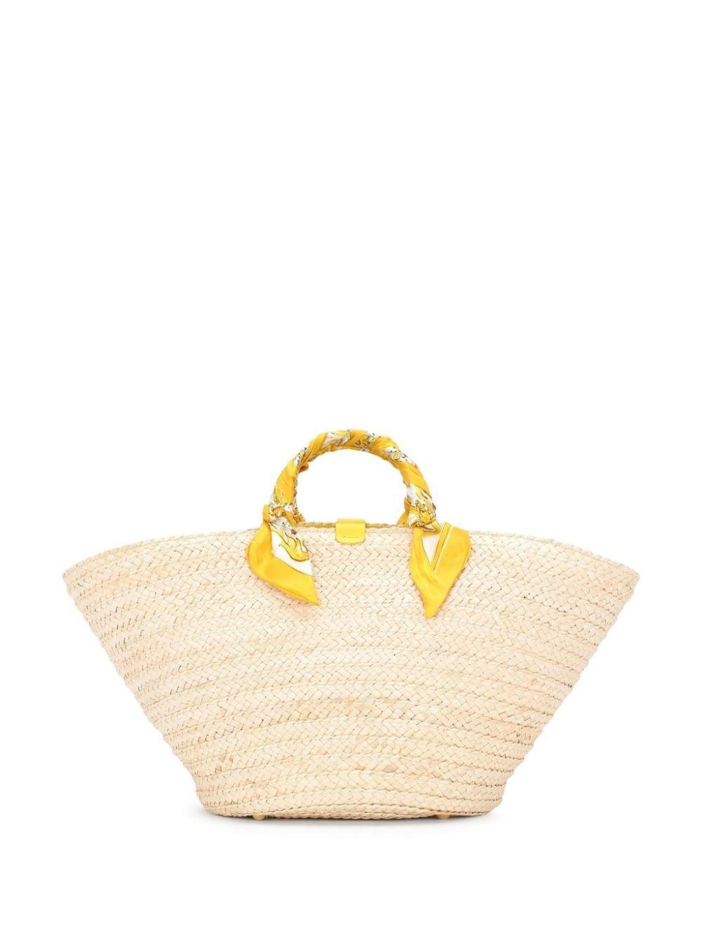 DOLCE & GABBANA Medium Kendra Interwoven Tote Bag In Neutrals Product Image
