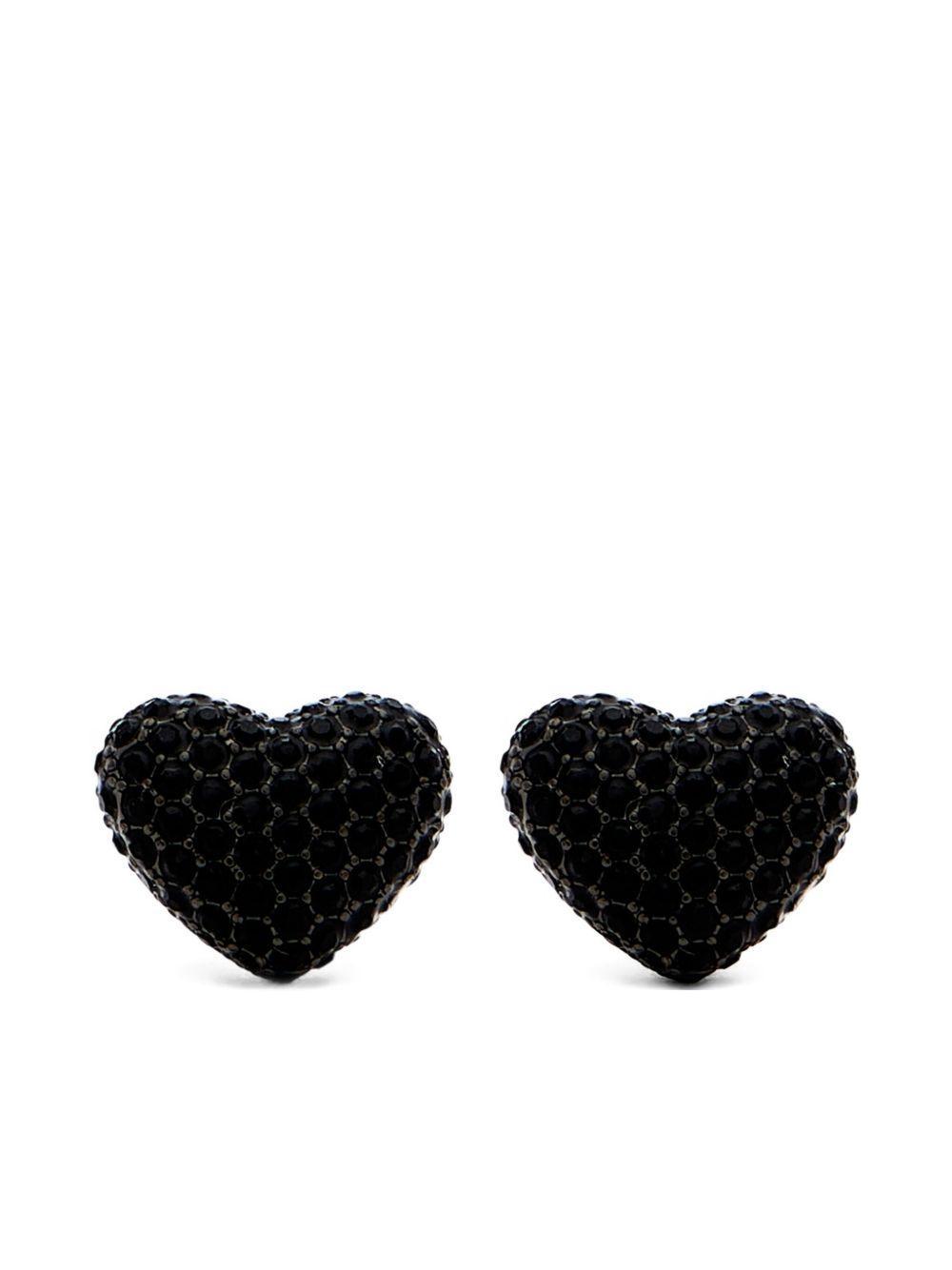 The Pavé Balloon Heart earrings Product Image