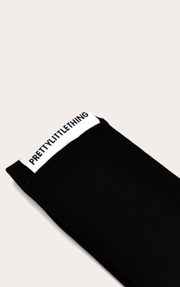 PRETTYLITTLETHING Black Thick Jersey Headband Product Image
