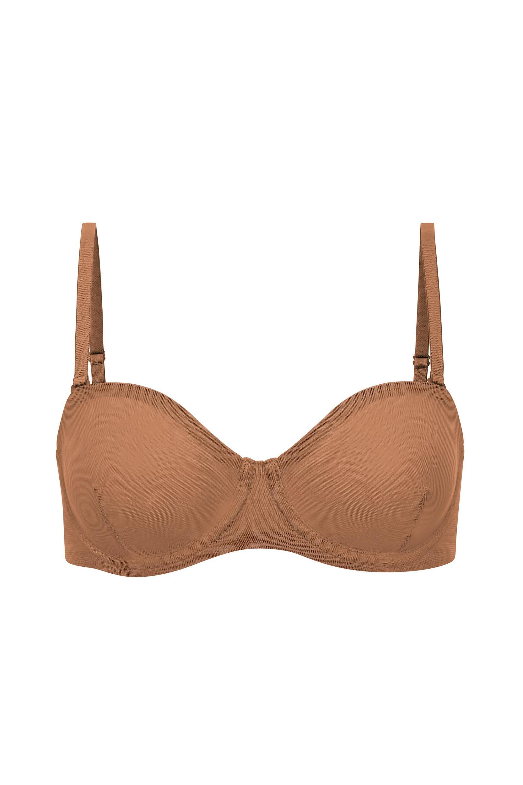 Soft Mesh High Waisted Knicker in Almond Product Image
